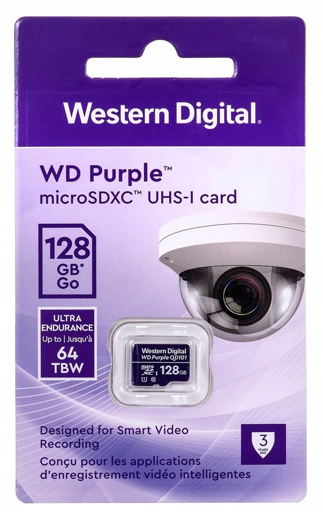 Karta pamięci WD Purple microSDXC WDD0128G1P0C (12