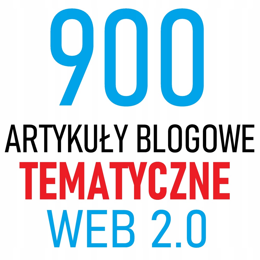 900 Linki TEMATYCZNE Web 2.0 - POZYCJONOWANIE SEO