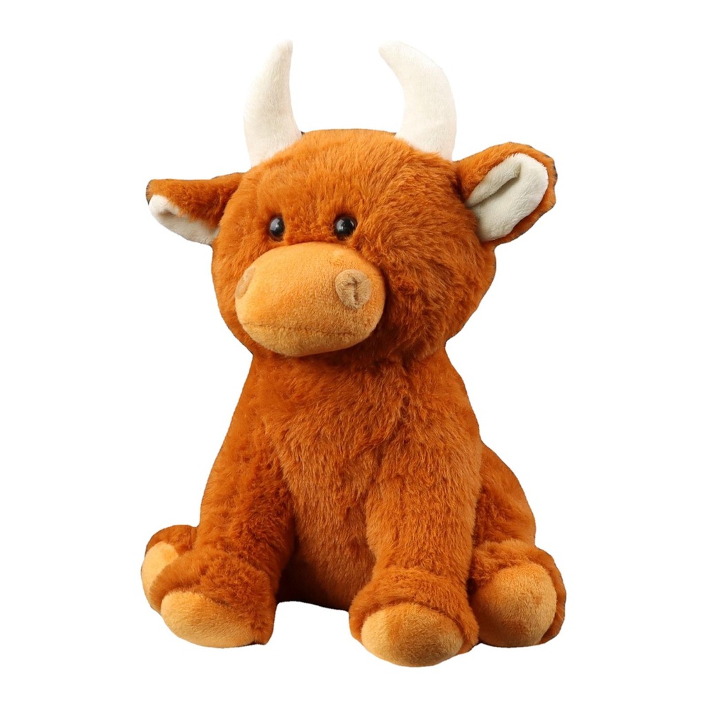 Scottish Cow Stuffed Bull Doll Soft Animal Cute