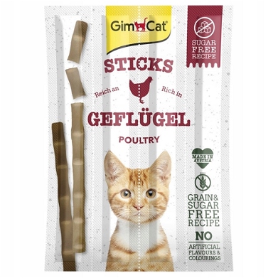 GIMCAT Sticks Poultry . pałeczki z drobiem 4szt