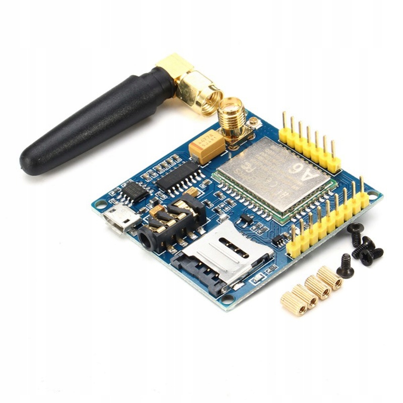 Moduł GSM GPRS A6 SMS + antena ARDUINO SIM900