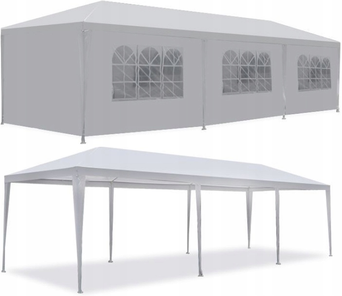 NAMIOT PAWILON OGRODOWY 3x9 m 8 ŚCIANEK BIAŁY MULTIGARDEN