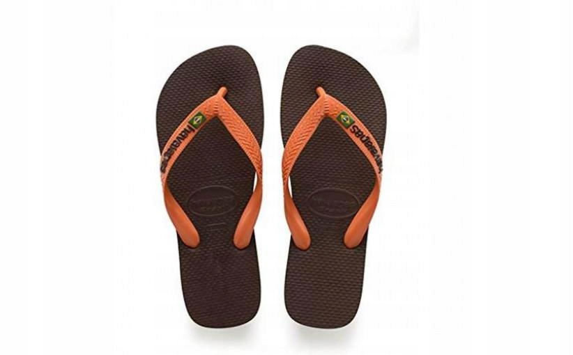 F9A007 BRĄZOWE KLAPKI JAPONKI HAVAIANAS 41-42