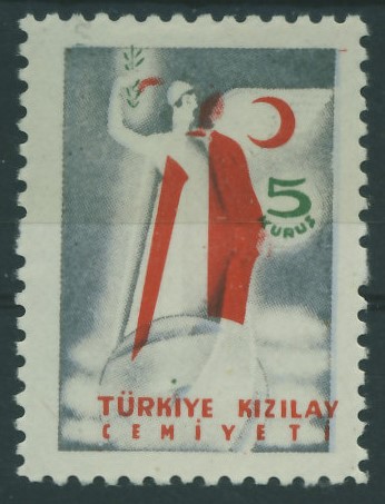 Turcja 5 kurus - Czerwony Półksiężyc