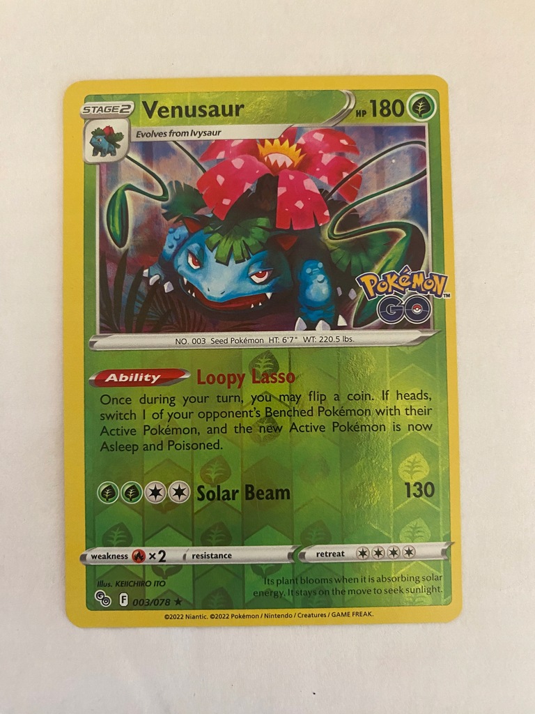 Pokemon Go reverse 003/78 Venusaur 13989766729 oficjalne archiwum