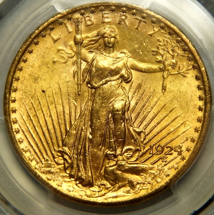 Купить 20 долларов 1924 года США - золото, PCGS MS63: отзывы, фото, характеристики в интерне-магазине Aredi.ru