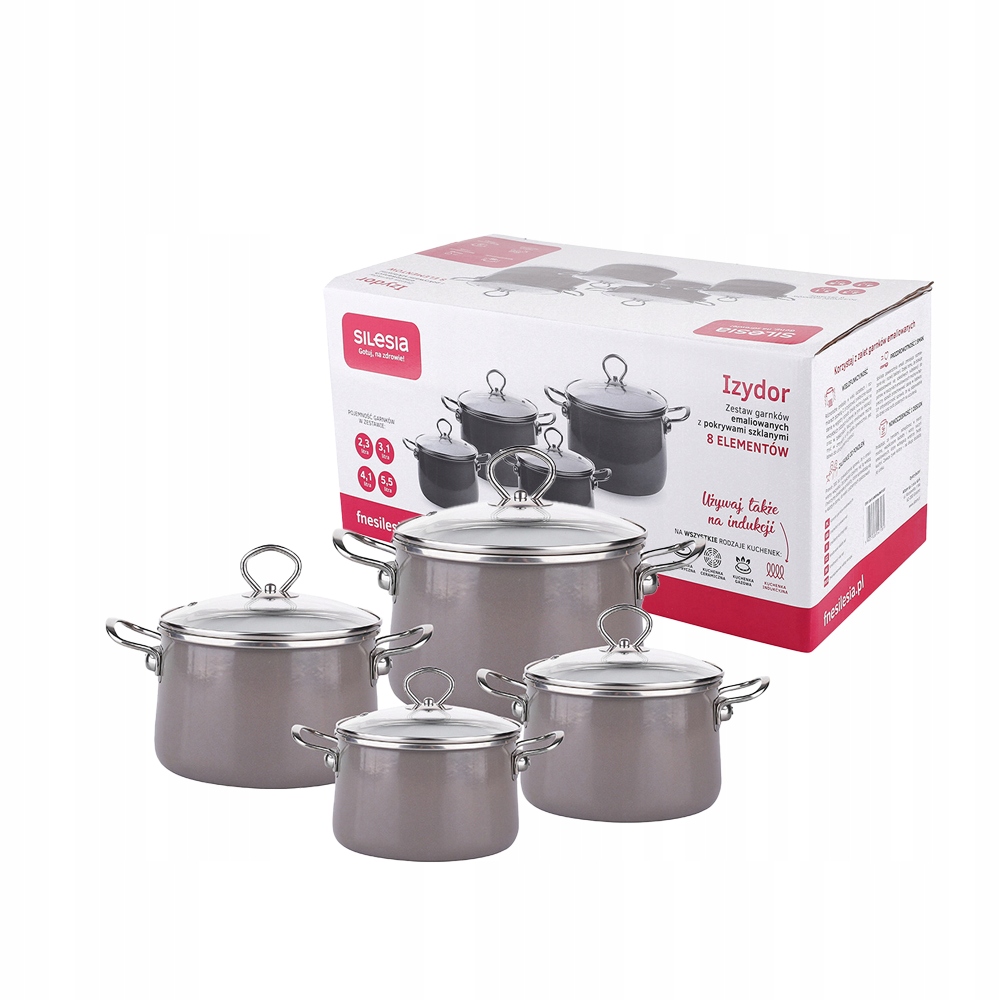 Купить Эмалированные кастрюли Silesia Izydor Induction Gas 8 шт ...