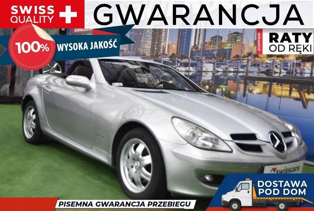 MERCEDES SLK KOMPRESOR 1.8 163KM 2004r skóra