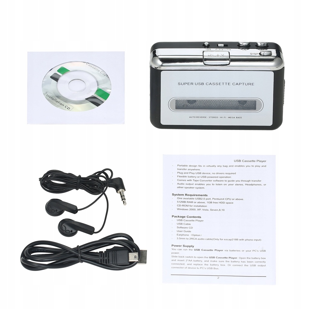 Купить Usb магнитофон кассеты в MP3 конвертер: отзывы, фото и ...