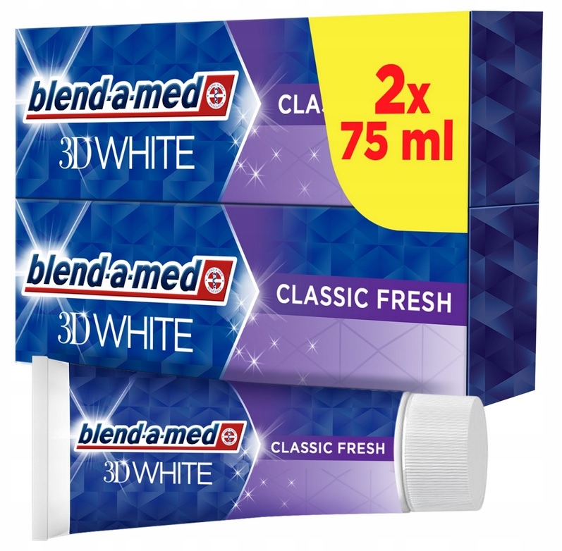Pasta Do Zębów Blend-A-Med 3D White Fresh 2x75ml Classic