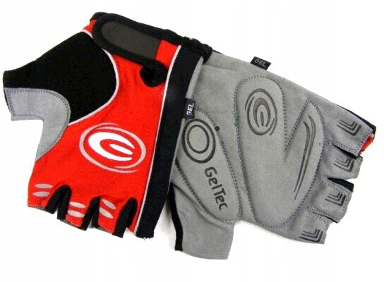 Rowerowe rękawiczki Z PODWÓJNĄ GĄBKĄ XL czerwone