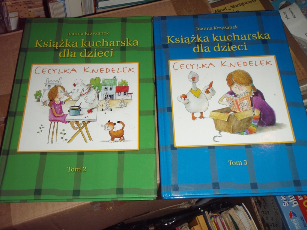 CECYLKA KNEDELEK Książka kucharska dla dzieci tom 2 i 3 w twardej oprawie