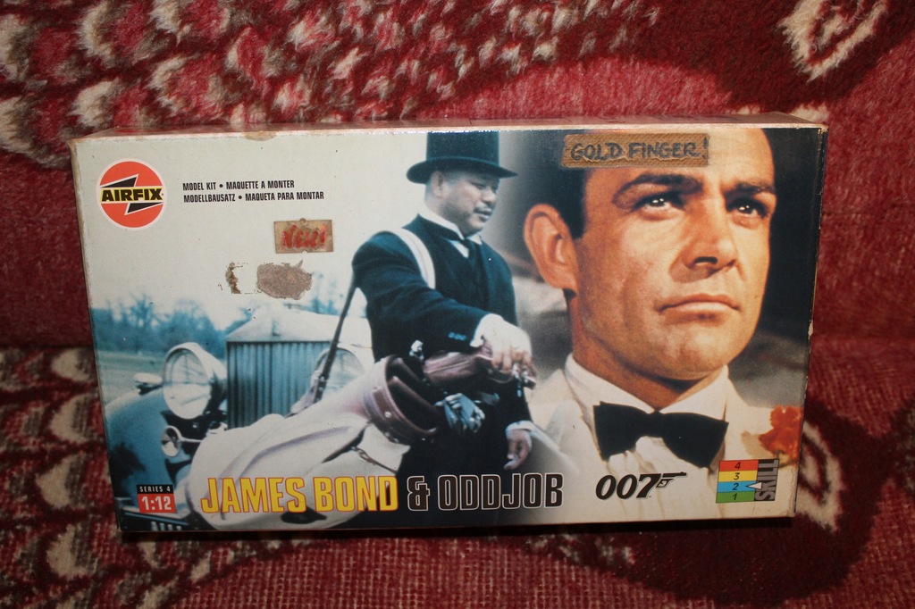 Figurka James Bond Goldfinger Airfix skala 1/12