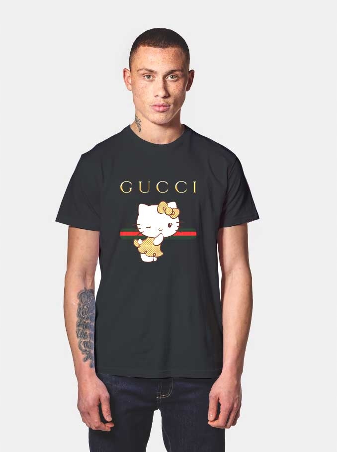 Hello Kitty Gucci Stripe T Shirt - 10046484288 - oficjalne archiwum Allegro
