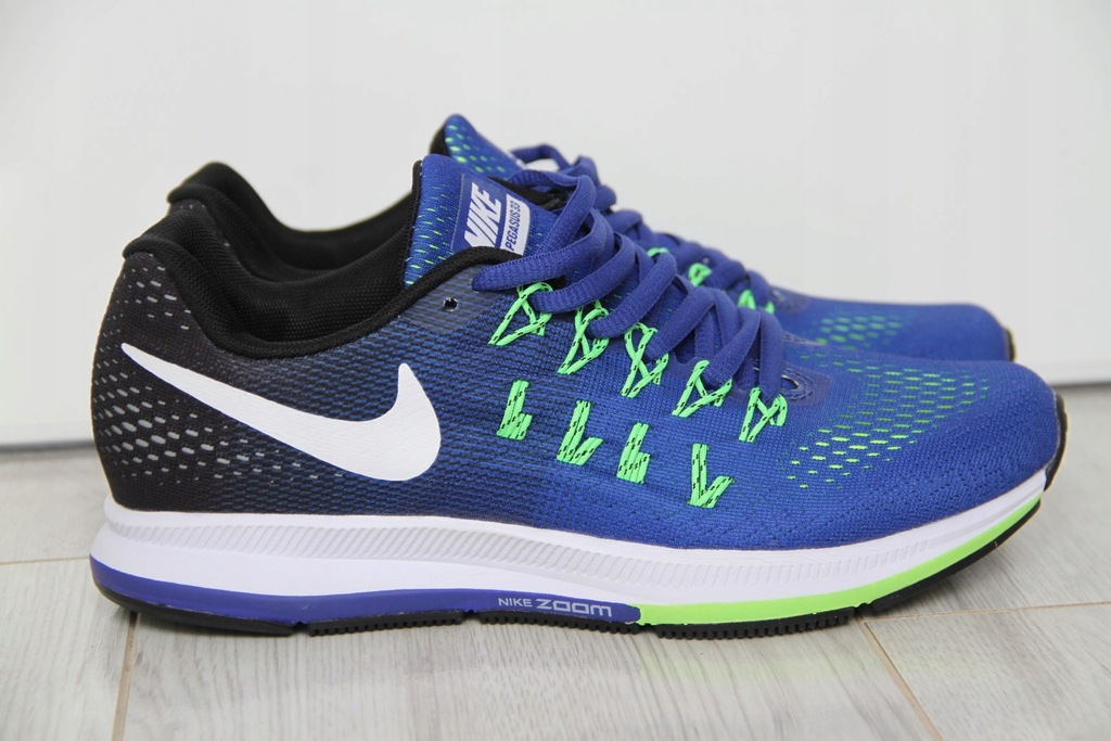 Buty NIKE ZOOM PEGASUS 33 blue/black/green, r.39