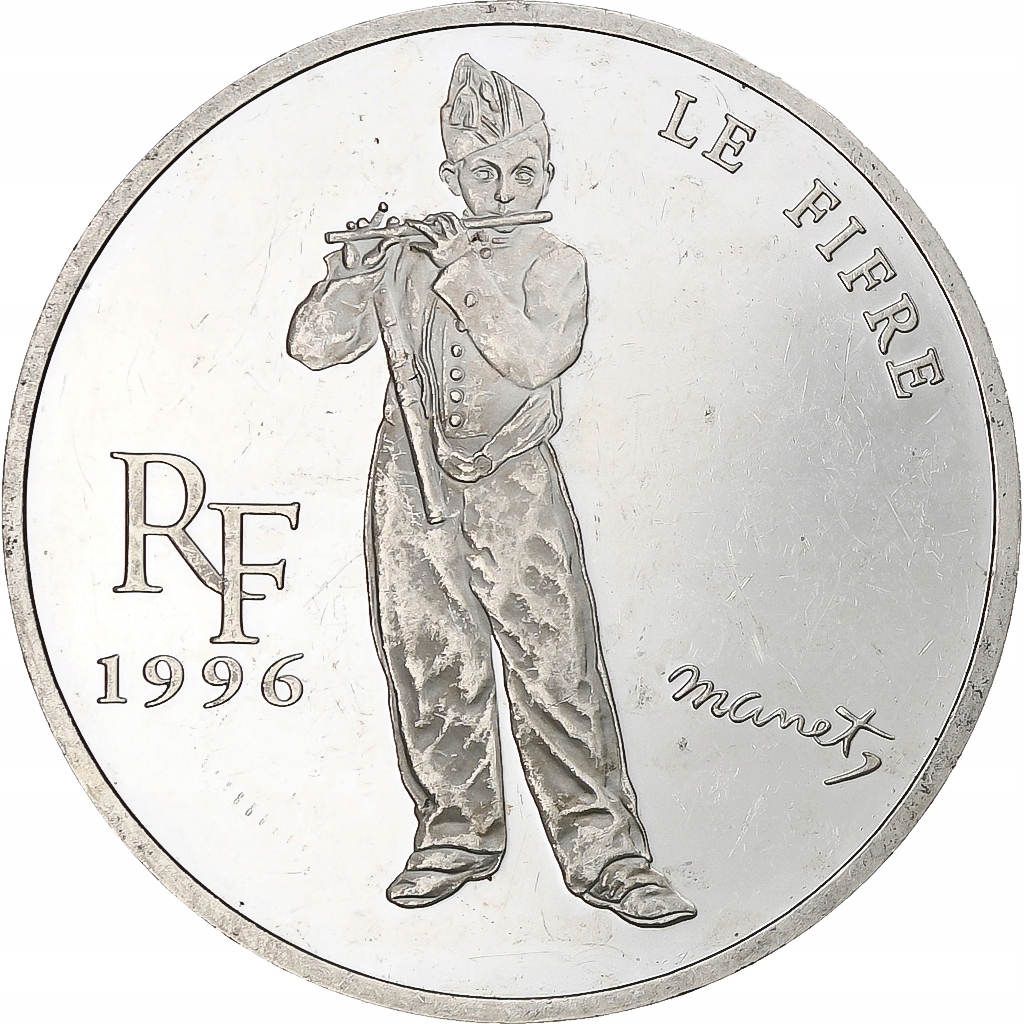 Francja, 10 Francs / 1 1/2 Euro, Manet, Le Fifre,