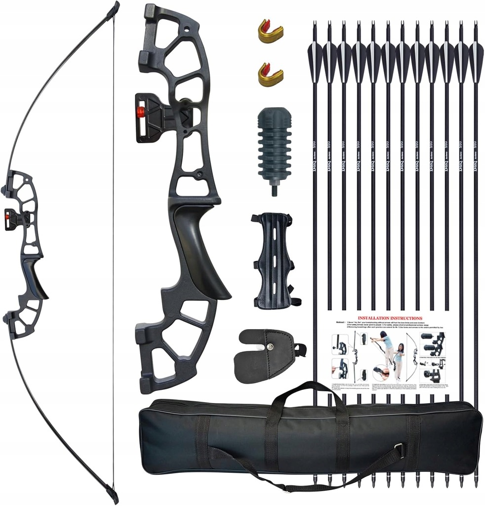 P434 Łuk refleksyjny Tongtu i strzały 50" dla praworęcznych