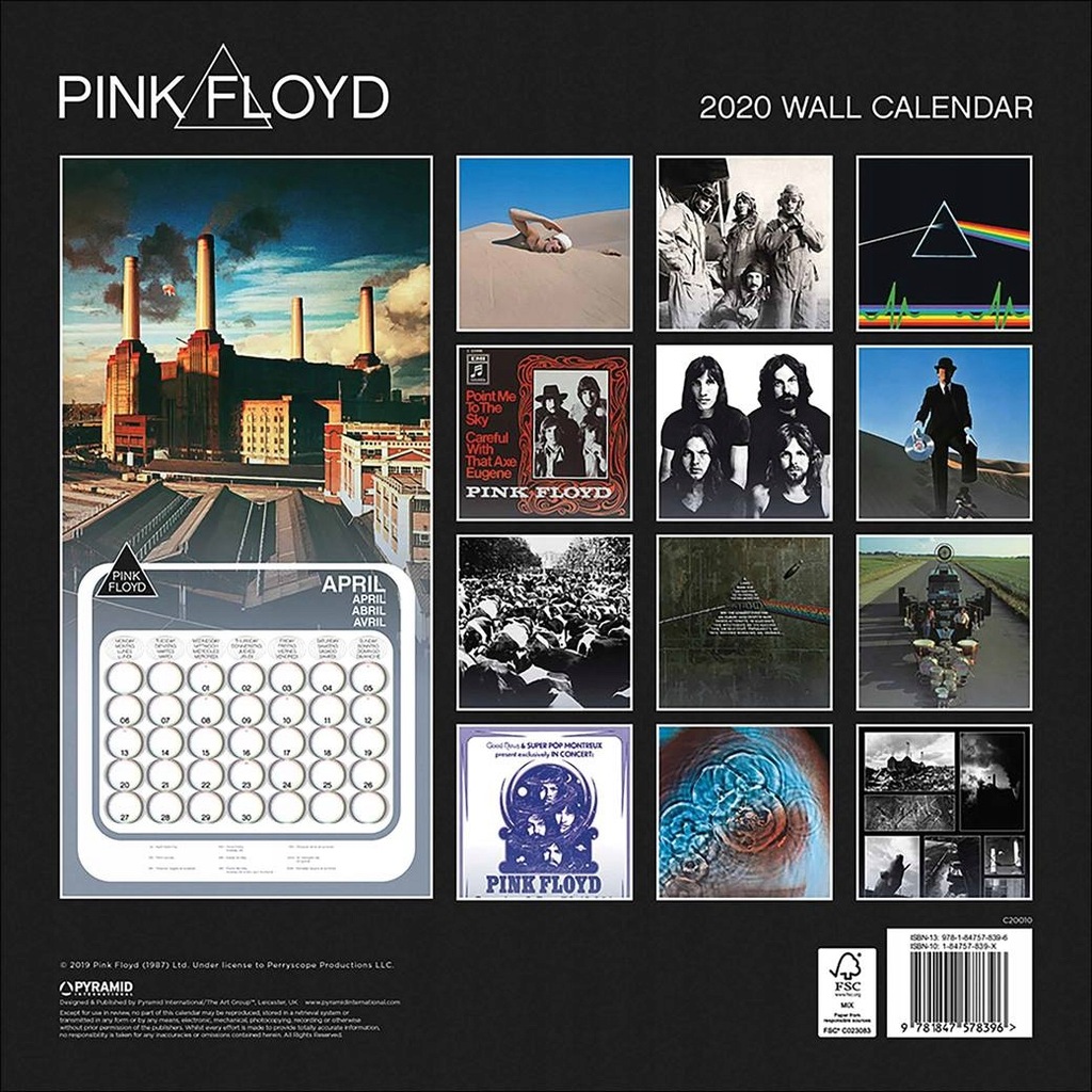 Pink Floyd Oficjalny Kalendarz Rok Oficjalne Archiwum Allegro
