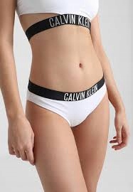 CALVIN KLEIN DÓŁ BIKINI MAJTKI DO PŁYWANIA M BIAŁY