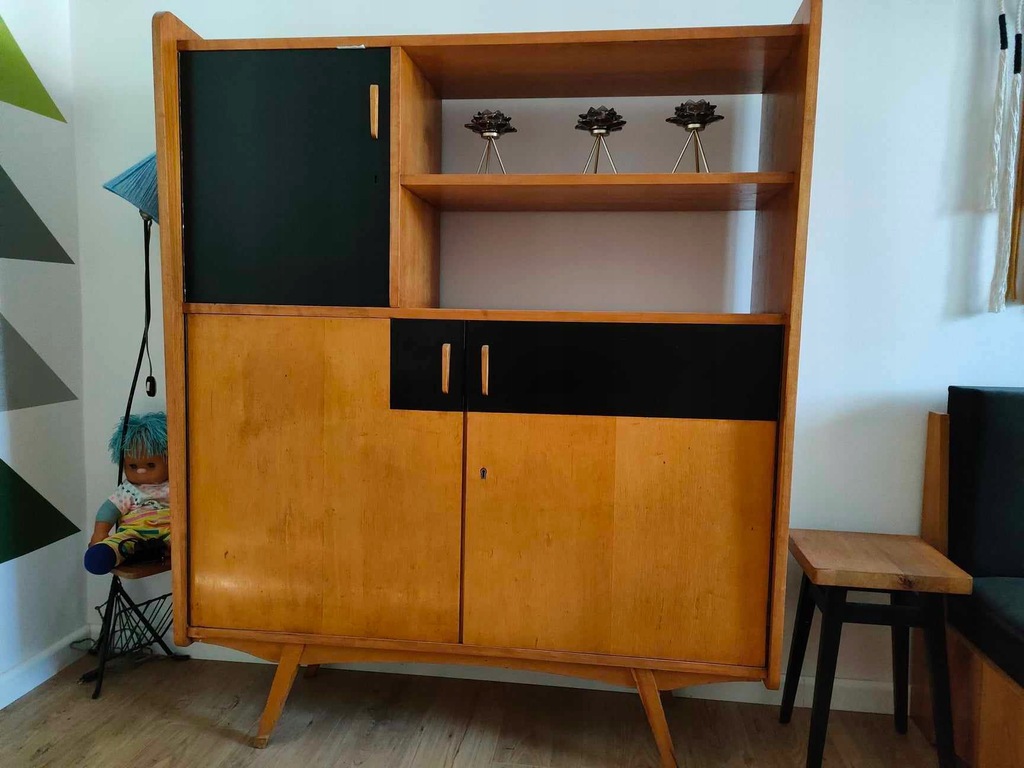 Komoda Pelplińskie Fabryki Mebli Sideboard PRL Designe