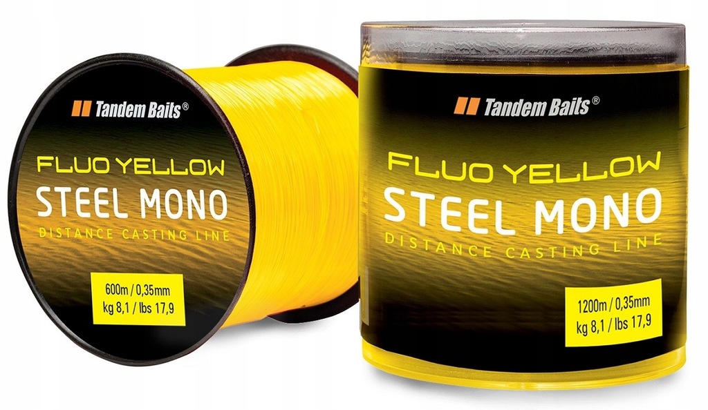 Żyłka Steel Mono Fluo Żółta 0,35mm 1200m Tandem