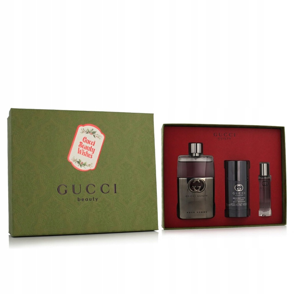 Zestaw Perfum dla Mężczyzn Gucci Guilty 3 Części