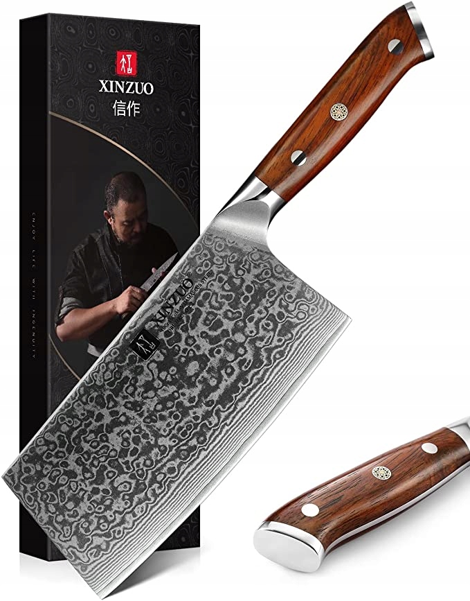 XINZUO AZJATYCKI NÓŻ CHIŃSKI KUCHENNY TASAK 31CM