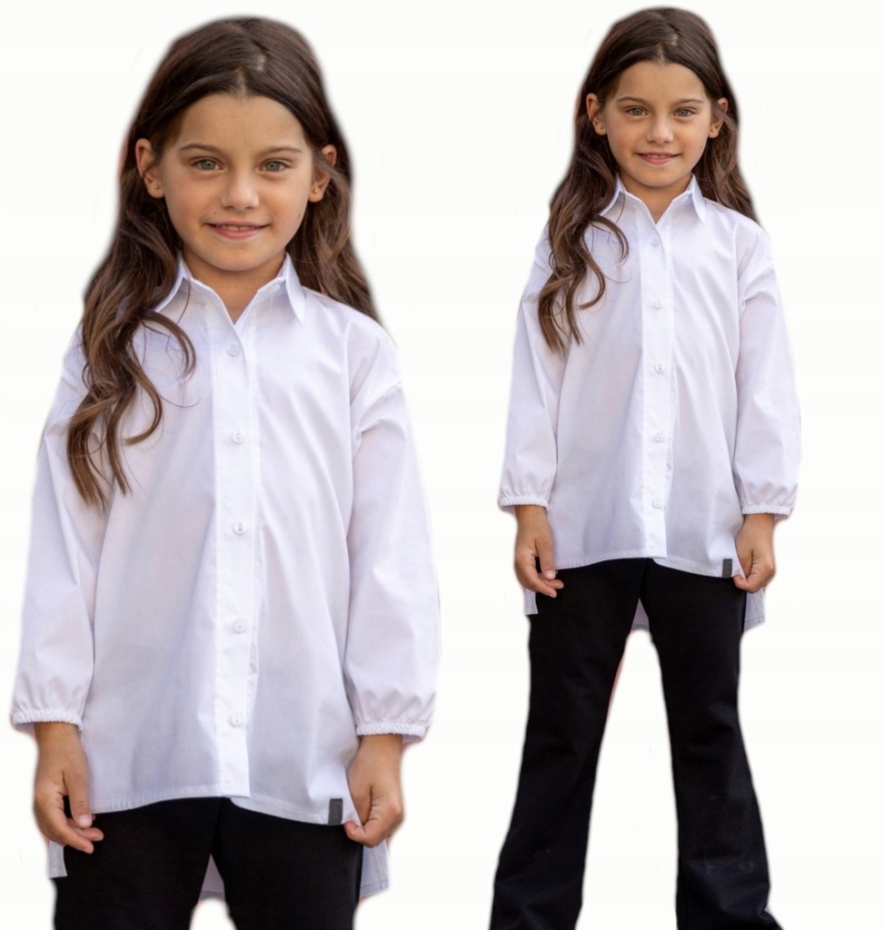 Koszula wizytowa galowa biała all for kids 152-158