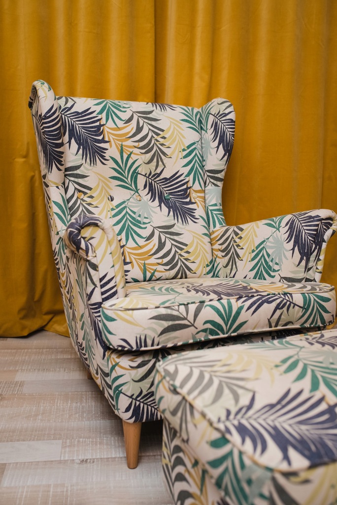 Fotel Uszak IKEA STRANDMON Gillhov podno ek 12506515078 oficjalne archiwum Allegro
