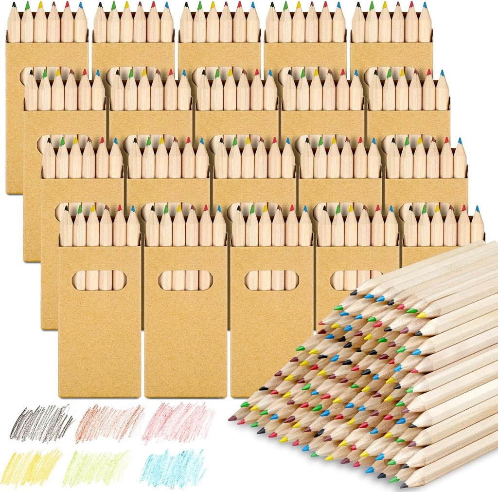 120x KREDEK KREDKI KOLOROWE DLA DZIECI DO RYSOWANIA 6 KOLORÓW RYSOWANIE