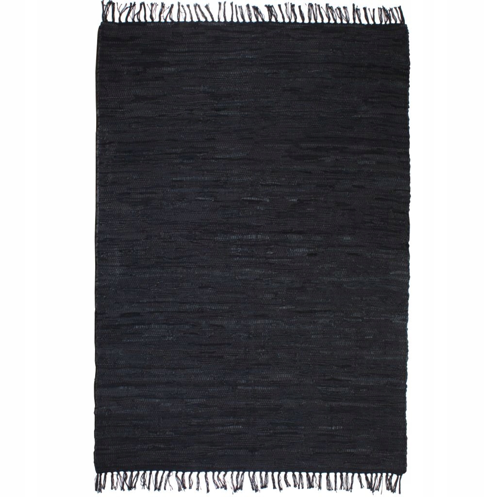 Ręcznie tkany dywanik Chindi, skóra, 120x170 cm, c