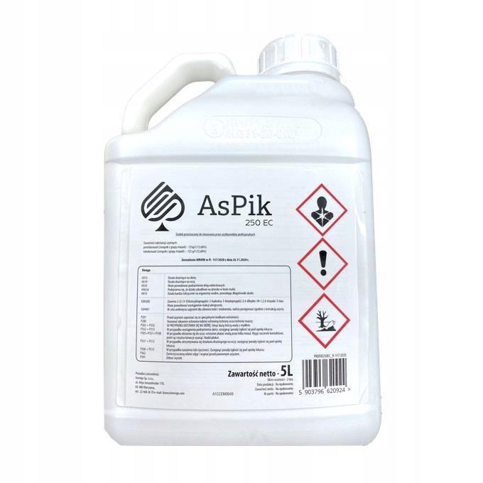 AsPik 250 EC grzybobójczy rzepak rdza mączniak 5L