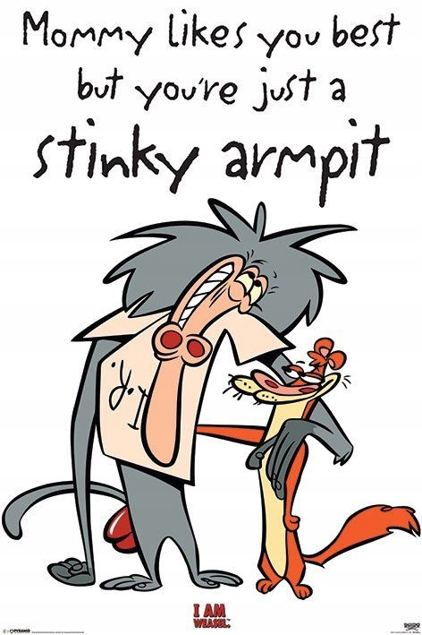 Plakat I Am Weasel Jam Łasica Pawian 61x91,5 cm