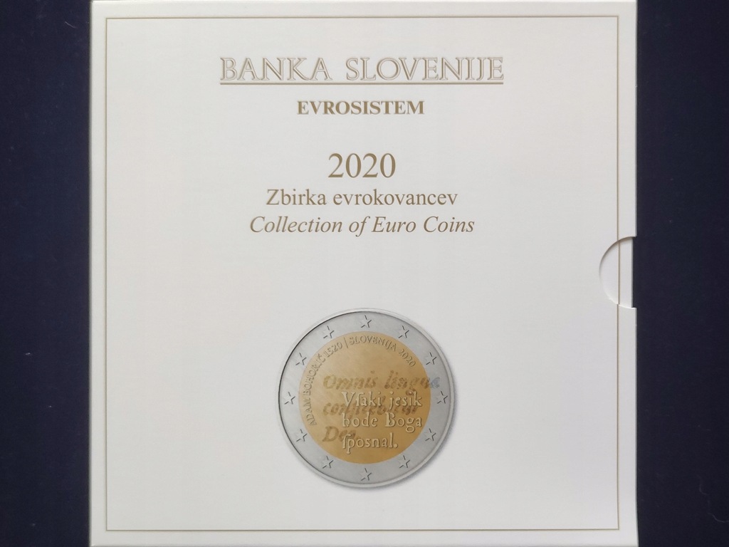 Zestaw monet KMS Słowenia 2020 (8,88 €) - 1 cent - 2 € +2 € +3€ / 10 monet