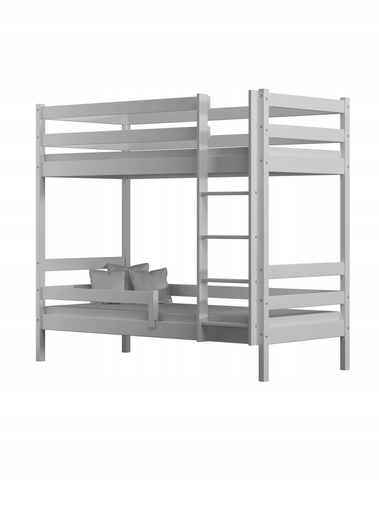 Drewniane łóżko PIĘTROWE 160 x 80 cm