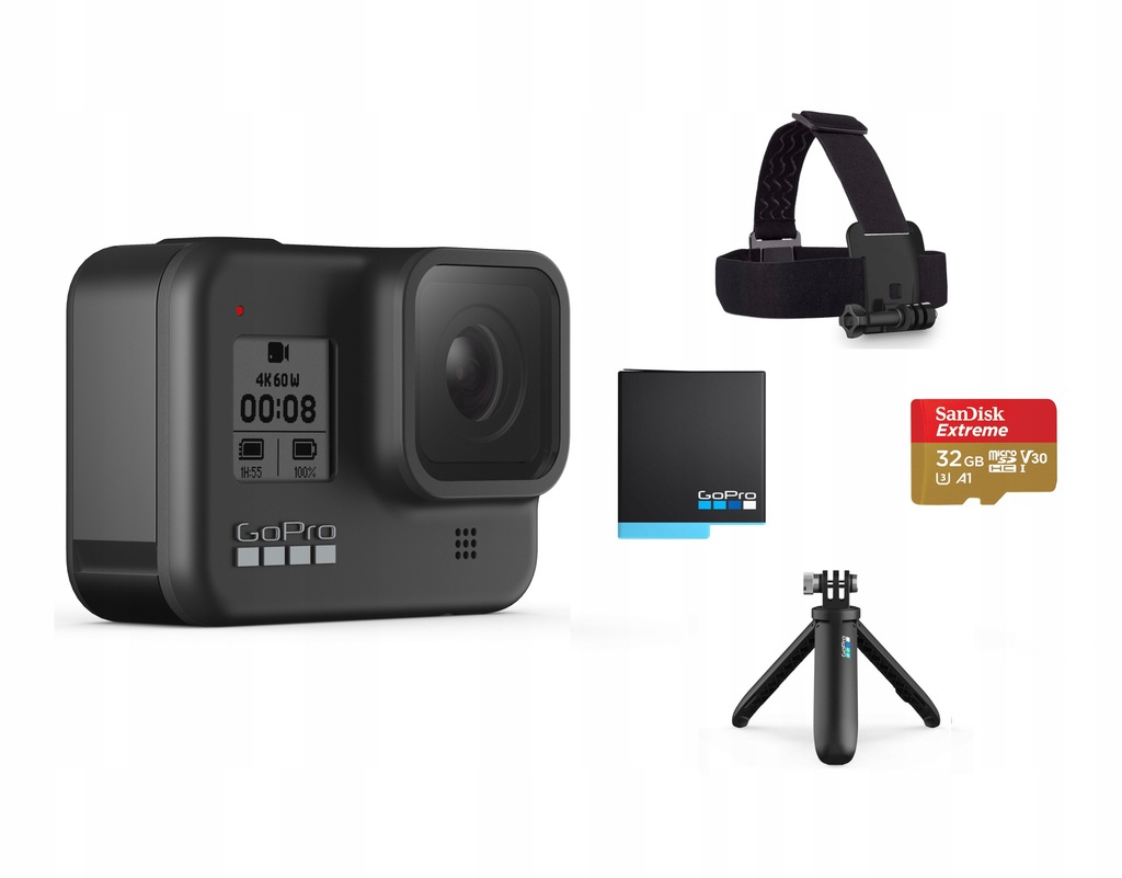 Купить Камера GoPro Hero8 Black + аксессуары: отзывы, фото, характеристики в интерне-магазине Aredi.ru