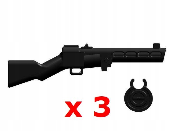 BrickKIT Karabin dla Figurek Lego - PPSH'a x3