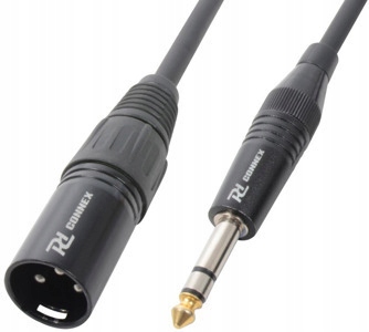 Kabel sygnałowy XLR (m) - Jack 6.3mm stereo 3m