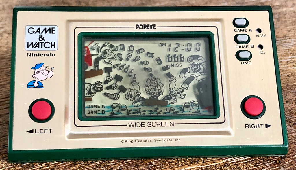 POPEYE GAME & WATCH Nintendo 1981 gra RETRO
