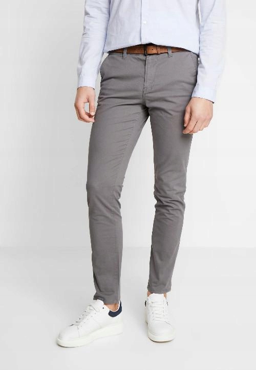 B0C210*TOM TAILOR SPODNIE SLIM SZARE W32 L32 I01