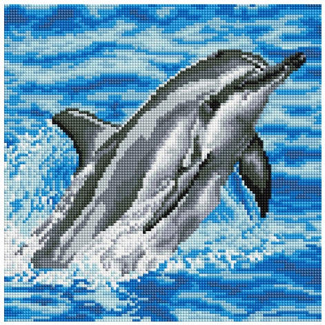 Kreatywny ZESTAW Dziecięcy MOZAIKA DIAMENTOWA Set 30x30 Nurek zawodowy LUX