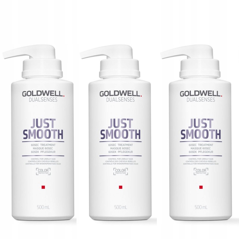 Goldwell DualSenses Just Smooth 60s maska wygładzająca 3x 500ml włosy