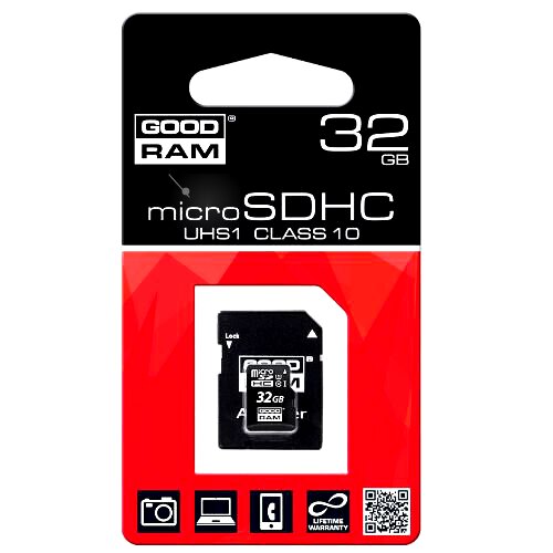 Goodram microSDHC 32GB Class 10 200x UHS-I ADAPTER