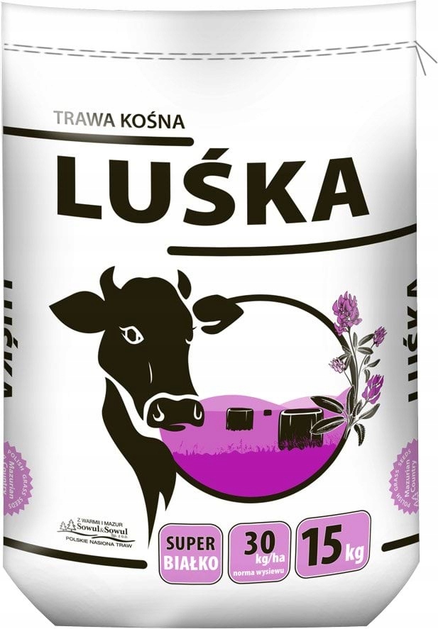 Mieszanka traw kośna Luśka Premium, 15 kg, Sowul & Sowul