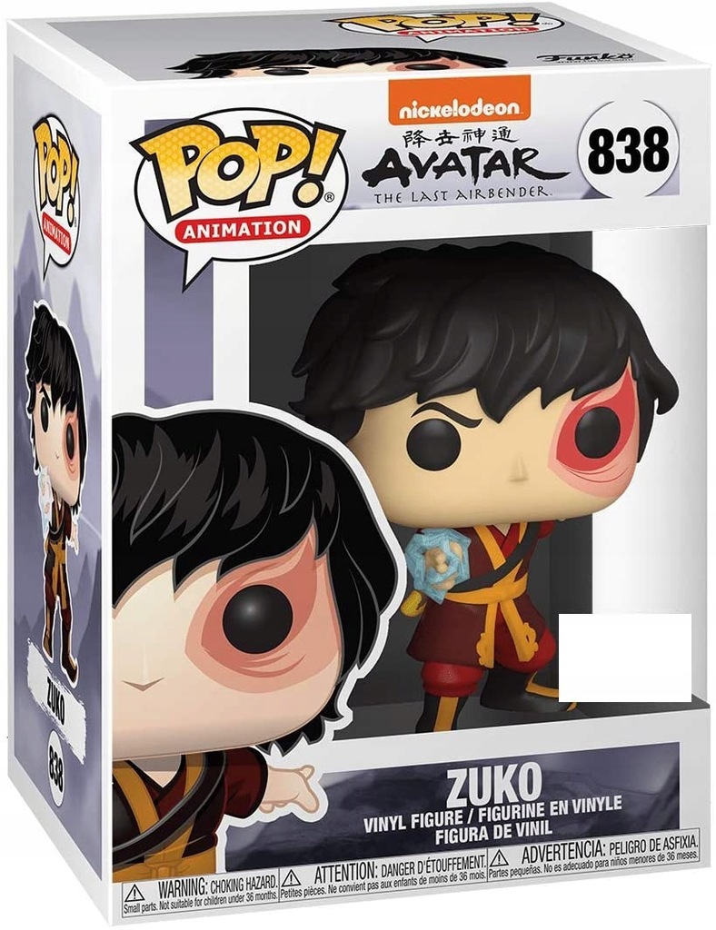 FUNKO POP #838 Last Airbender Zuko with Lightning
