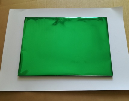 metaliczna folia barwiąca do wydruków: zielona