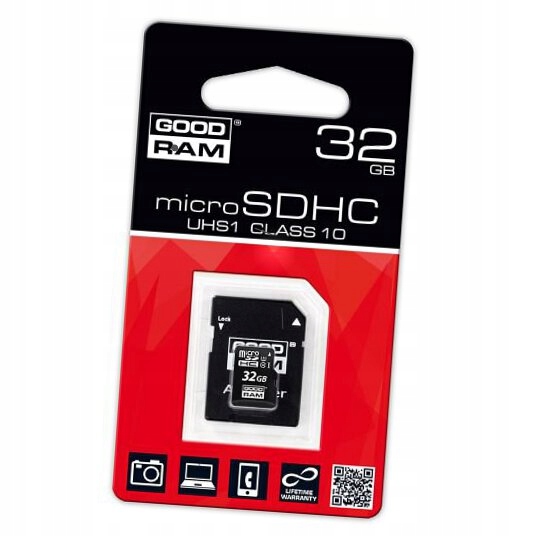 32GB KARTA PAMIĘCI GOODRAM MICRO SDHC SD CLASS 10