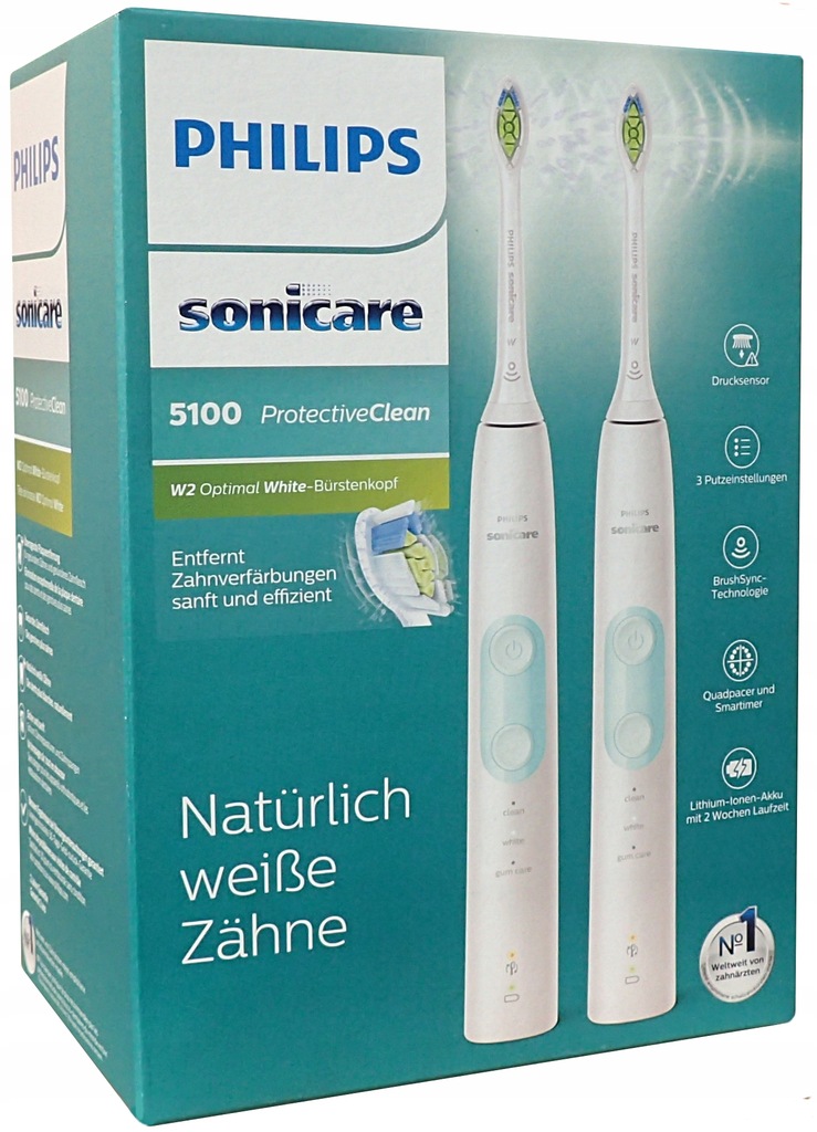 Philips HX6857/34 Sonicare 5100 2x Szczoteczka