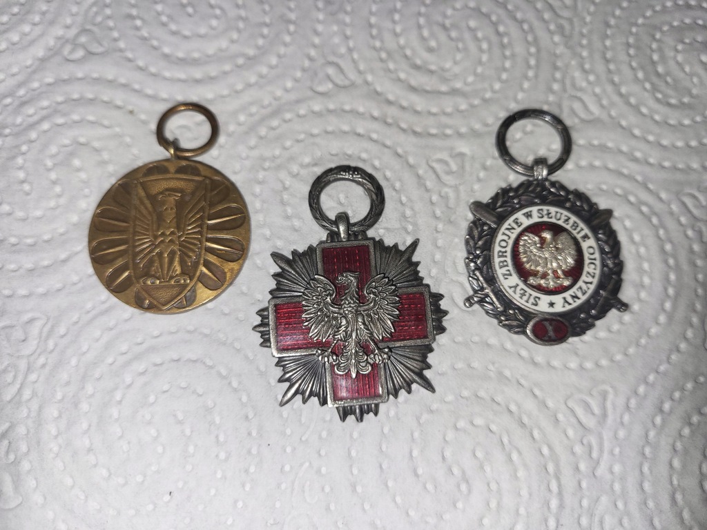 Medal - MEDALE Z PRL, MON, PCK, 3 sztuki