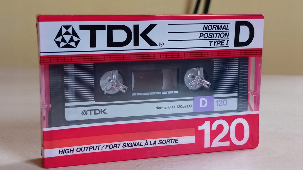 Kaseta magnetofonowa TDK D 120 Pewex nowa
